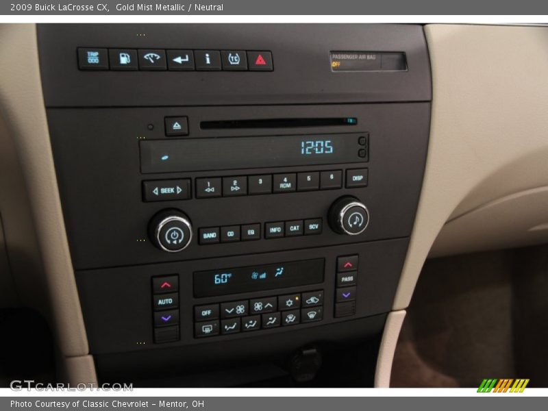 Gold Mist Metallic / Neutral 2009 Buick LaCrosse CX