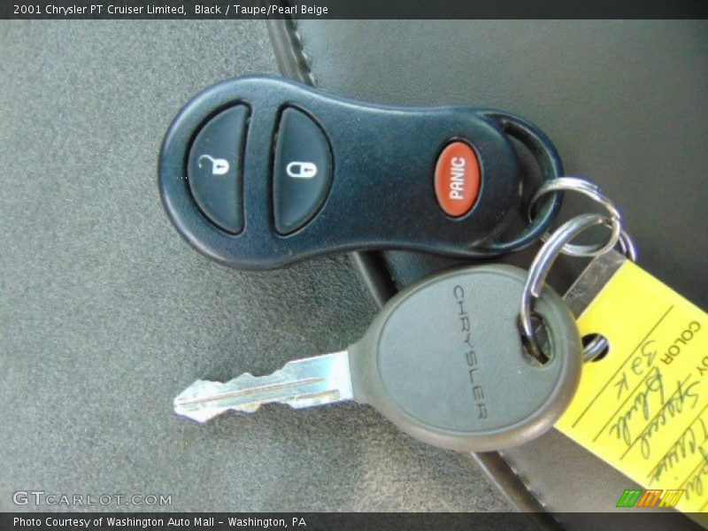 Black / Taupe/Pearl Beige 2001 Chrysler PT Cruiser Limited