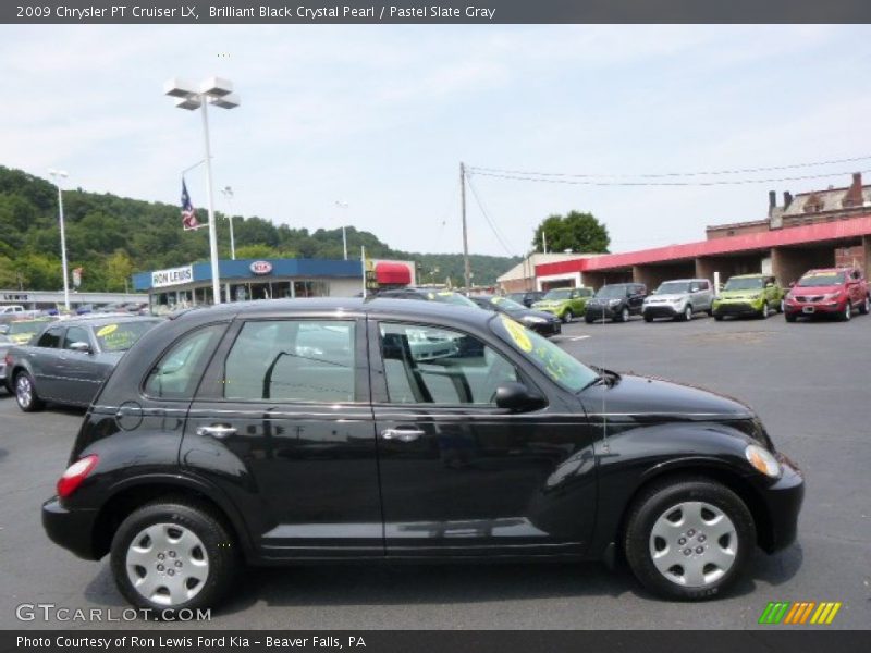 Brilliant Black Crystal Pearl / Pastel Slate Gray 2009 Chrysler PT Cruiser LX