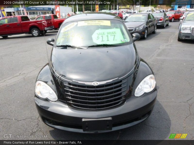 Brilliant Black Crystal Pearl / Pastel Slate Gray 2009 Chrysler PT Cruiser LX