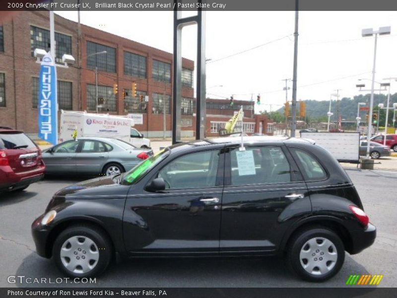 Brilliant Black Crystal Pearl / Pastel Slate Gray 2009 Chrysler PT Cruiser LX