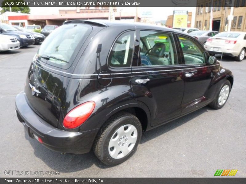 Brilliant Black Crystal Pearl / Pastel Slate Gray 2009 Chrysler PT Cruiser LX