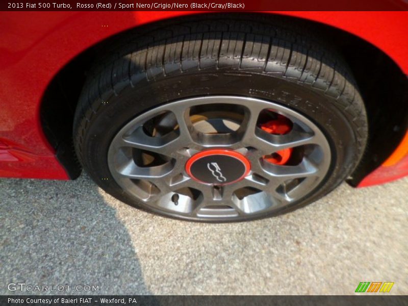 Rosso (Red) / Sport Nero/Grigio/Nero (Black/Gray/Black) 2013 Fiat 500 Turbo