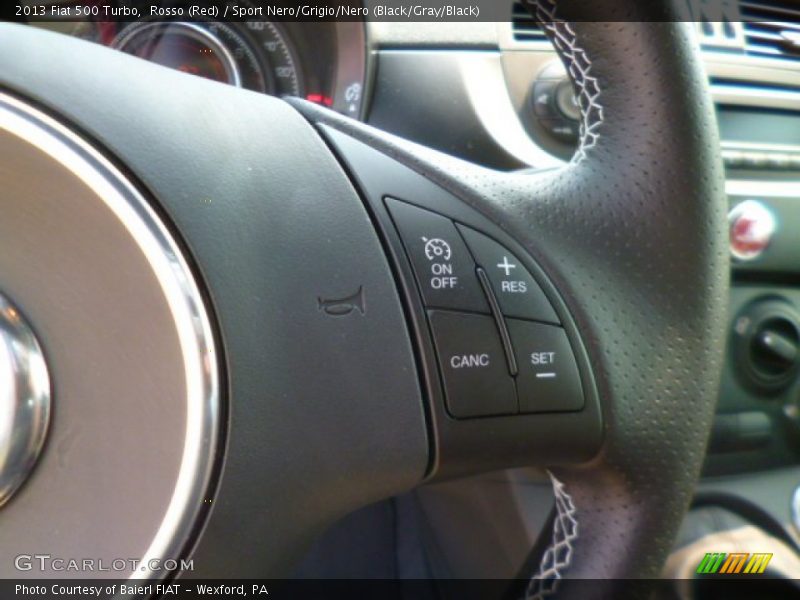 Rosso (Red) / Sport Nero/Grigio/Nero (Black/Gray/Black) 2013 Fiat 500 Turbo