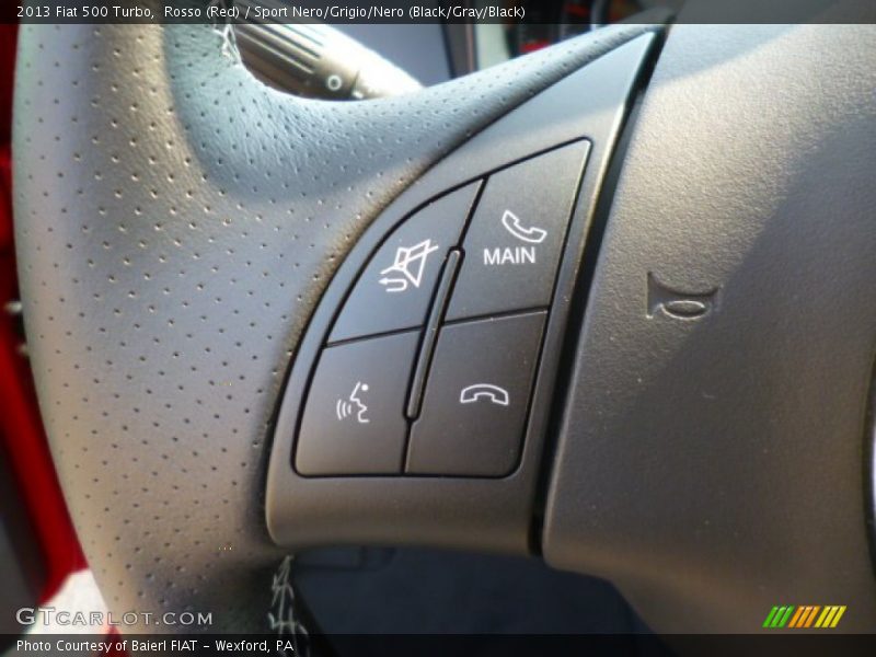 Rosso (Red) / Sport Nero/Grigio/Nero (Black/Gray/Black) 2013 Fiat 500 Turbo