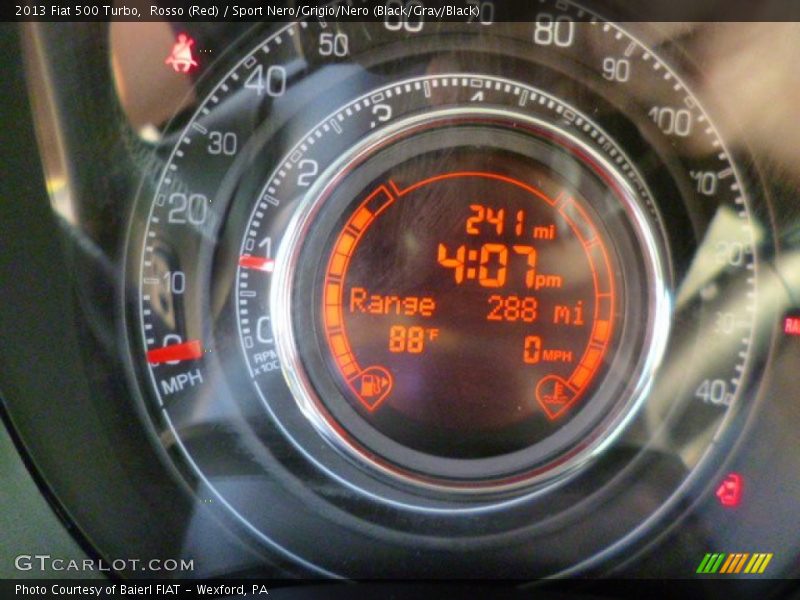 Rosso (Red) / Sport Nero/Grigio/Nero (Black/Gray/Black) 2013 Fiat 500 Turbo