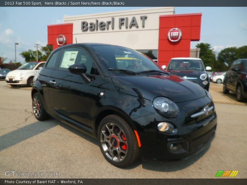 Nero (Black) / Sport Nero/Nero (Black/Black) 2013 Fiat 500 Sport