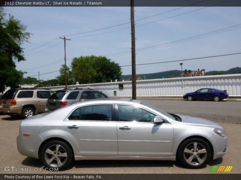 Silver Ice Metallic / Titanium 2012 Chevrolet Malibu LT