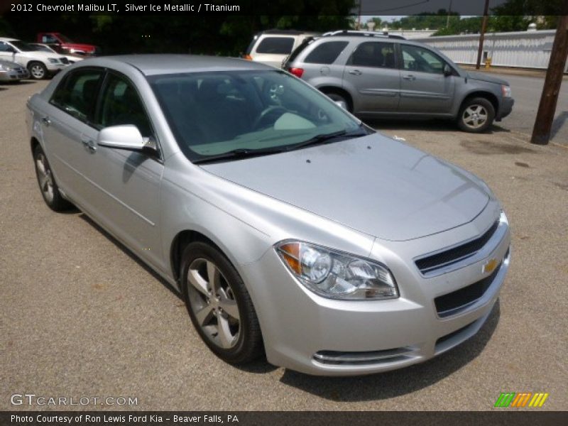 Silver Ice Metallic / Titanium 2012 Chevrolet Malibu LT