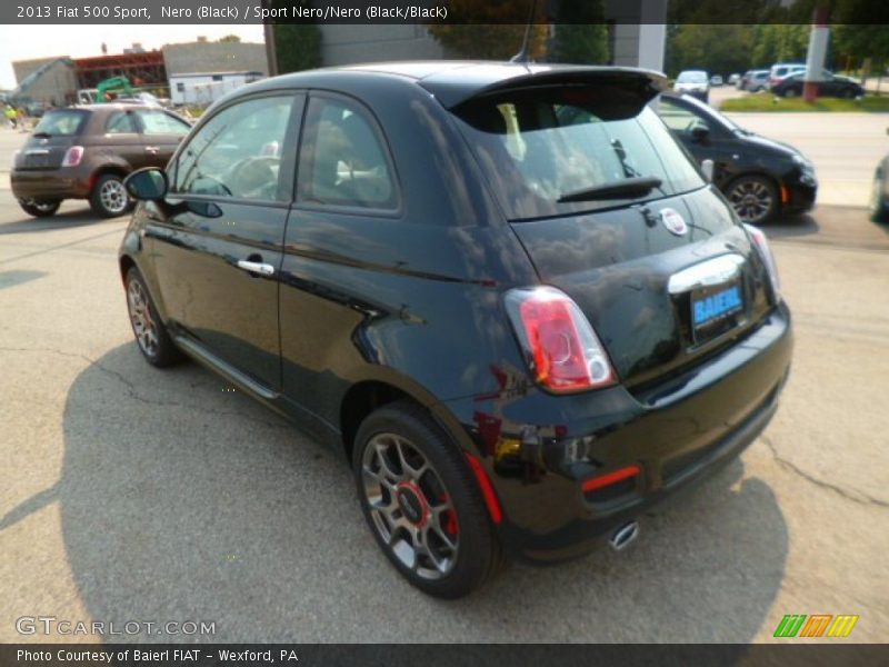 Nero (Black) / Sport Nero/Nero (Black/Black) 2013 Fiat 500 Sport