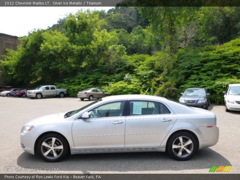 Silver Ice Metallic / Titanium 2012 Chevrolet Malibu LT