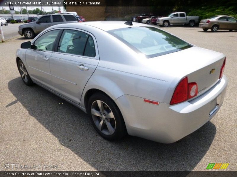 Silver Ice Metallic / Titanium 2012 Chevrolet Malibu LT