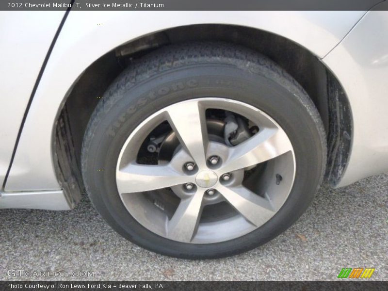 Silver Ice Metallic / Titanium 2012 Chevrolet Malibu LT