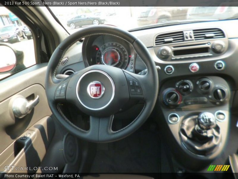 Nero (Black) / Sport Nero/Nero (Black/Black) 2013 Fiat 500 Sport