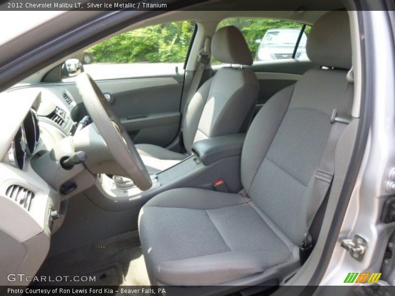 Silver Ice Metallic / Titanium 2012 Chevrolet Malibu LT