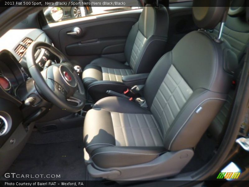 Nero (Black) / Sport Nero/Nero (Black/Black) 2013 Fiat 500 Sport