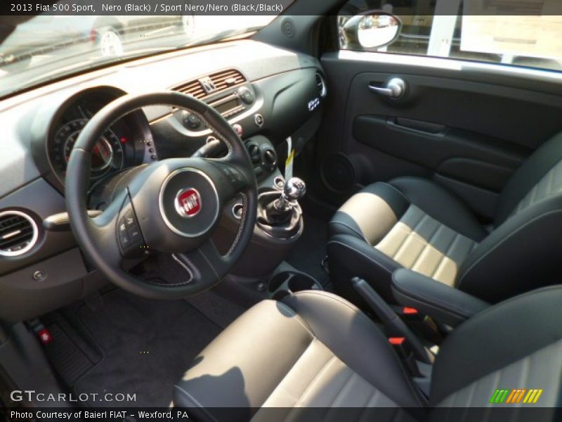 Nero (Black) / Sport Nero/Nero (Black/Black) 2013 Fiat 500 Sport