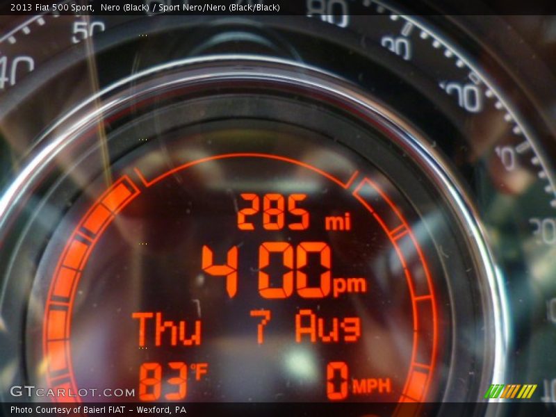 Nero (Black) / Sport Nero/Nero (Black/Black) 2013 Fiat 500 Sport