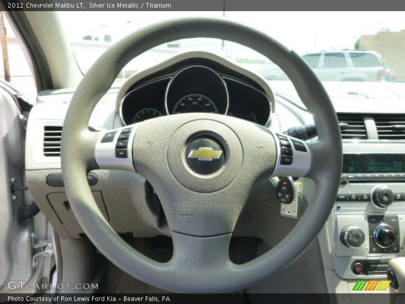 Silver Ice Metallic / Titanium 2012 Chevrolet Malibu LT