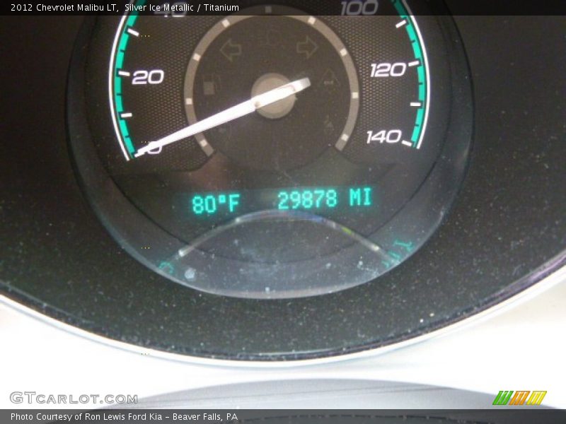 Silver Ice Metallic / Titanium 2012 Chevrolet Malibu LT