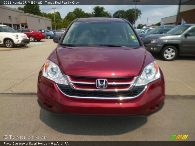 Tango Red Pearl / Gray 2011 Honda CR-V EX 4WD