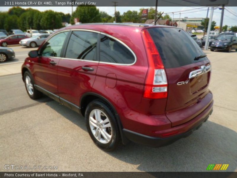 Tango Red Pearl / Gray 2011 Honda CR-V EX 4WD