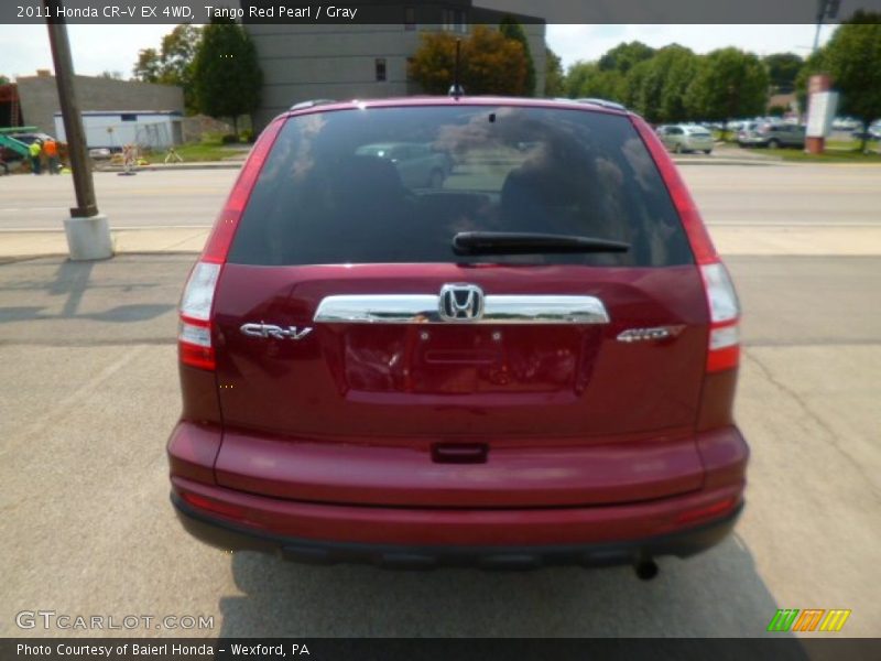 Tango Red Pearl / Gray 2011 Honda CR-V EX 4WD