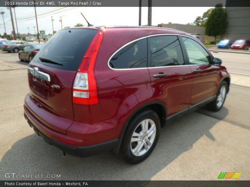 Tango Red Pearl / Gray 2011 Honda CR-V EX 4WD