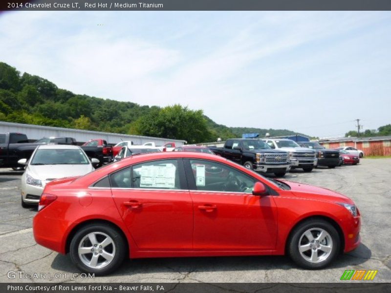 Red Hot / Medium Titanium 2014 Chevrolet Cruze LT