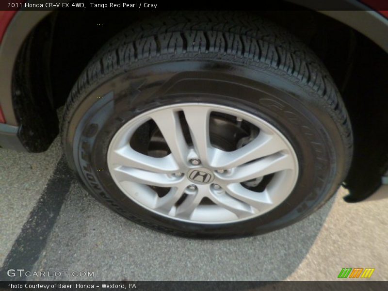 Tango Red Pearl / Gray 2011 Honda CR-V EX 4WD