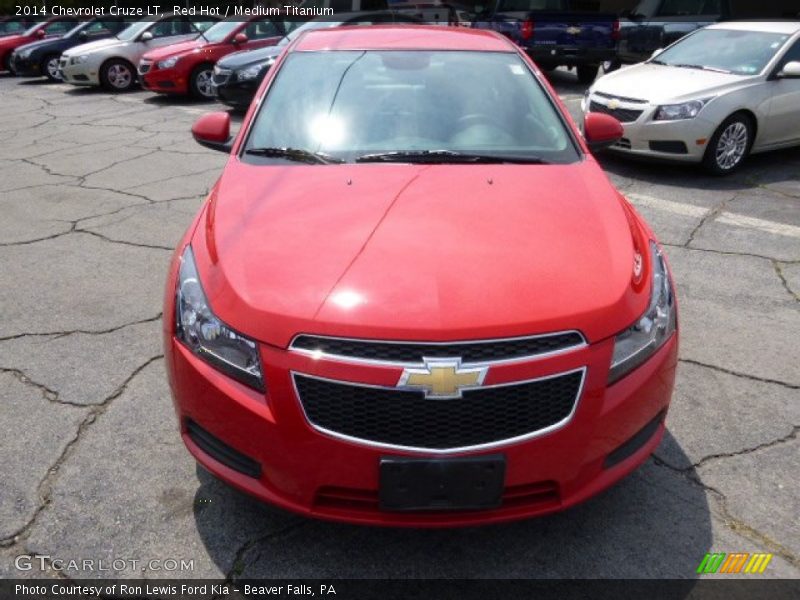 Red Hot / Medium Titanium 2014 Chevrolet Cruze LT