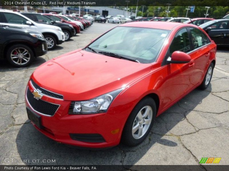 Red Hot / Medium Titanium 2014 Chevrolet Cruze LT