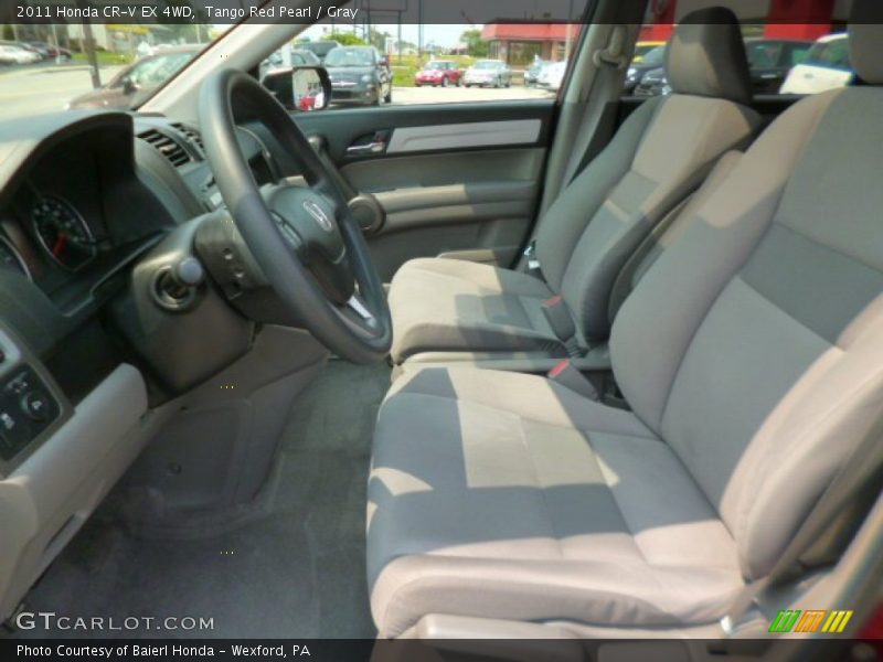 Tango Red Pearl / Gray 2011 Honda CR-V EX 4WD