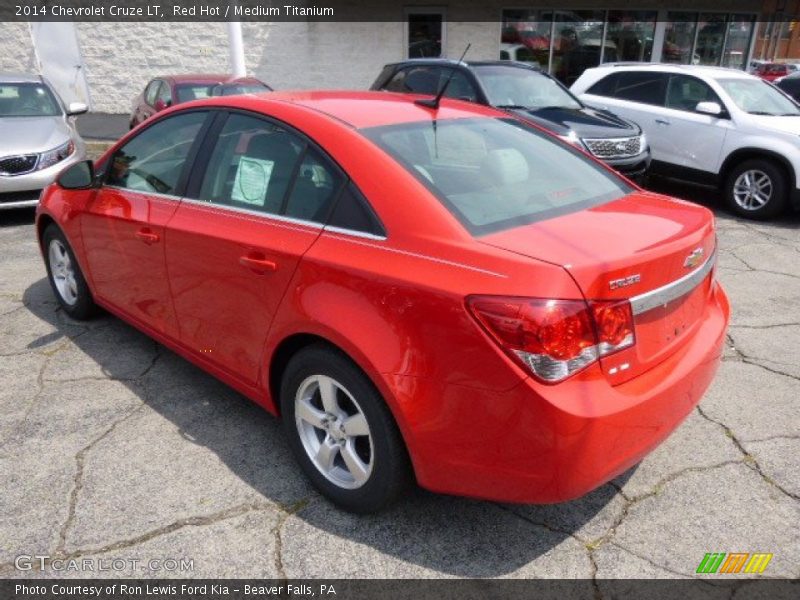 Red Hot / Medium Titanium 2014 Chevrolet Cruze LT