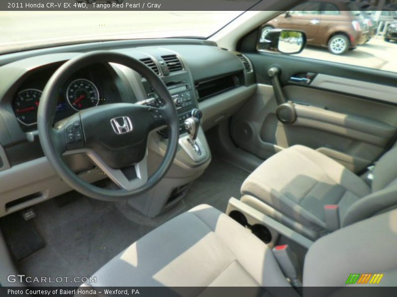 Tango Red Pearl / Gray 2011 Honda CR-V EX 4WD
