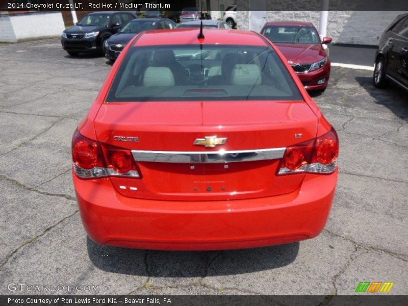 Red Hot / Medium Titanium 2014 Chevrolet Cruze LT