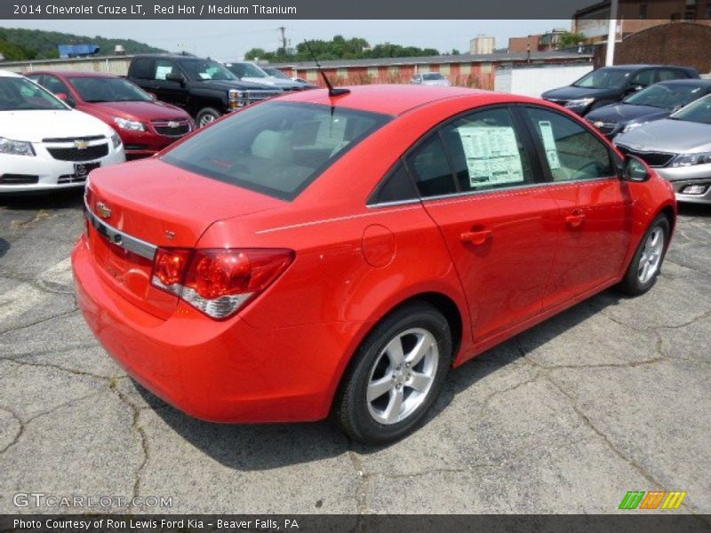 Red Hot / Medium Titanium 2014 Chevrolet Cruze LT