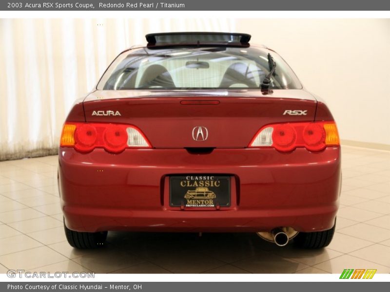 Redondo Red Pearl / Titanium 2003 Acura RSX Sports Coupe