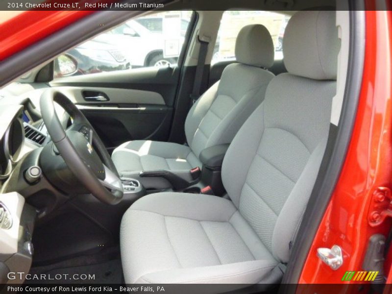 Red Hot / Medium Titanium 2014 Chevrolet Cruze LT