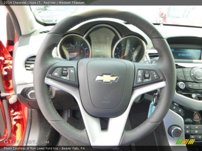 Red Hot / Medium Titanium 2014 Chevrolet Cruze LT