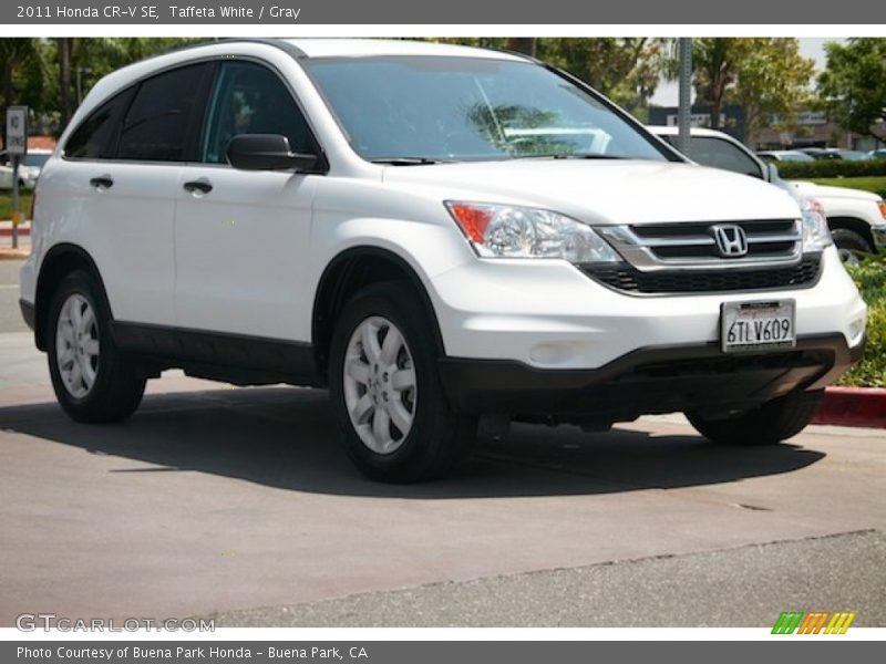 Taffeta White / Gray 2011 Honda CR-V SE