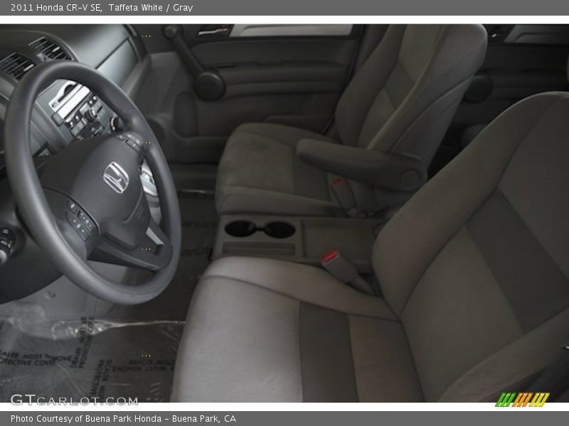 Taffeta White / Gray 2011 Honda CR-V SE