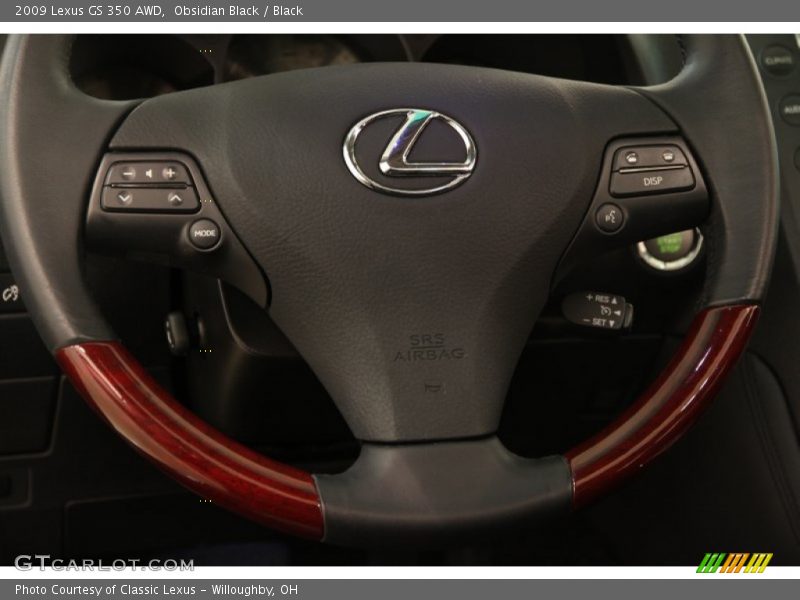 Obsidian Black / Black 2009 Lexus GS 350 AWD