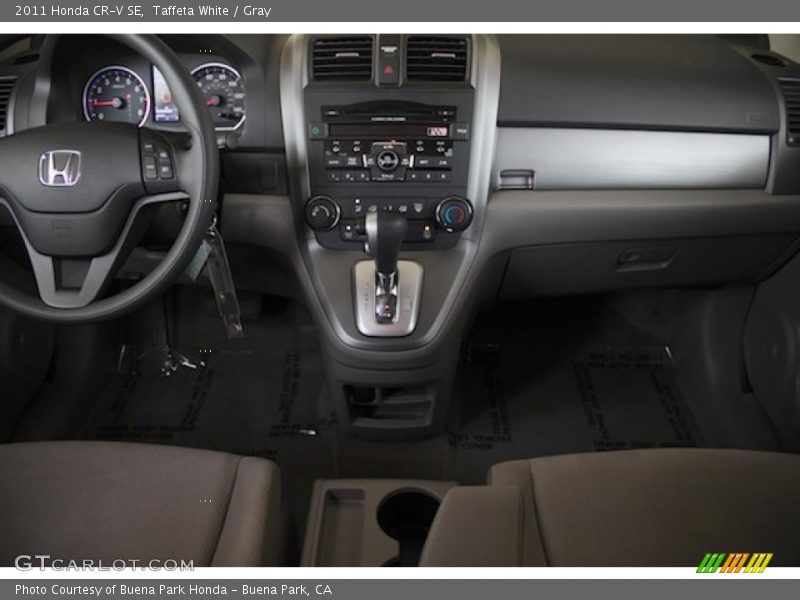 Taffeta White / Gray 2011 Honda CR-V SE
