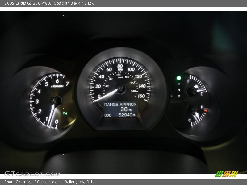  2009 GS 350 AWD 350 AWD Gauges