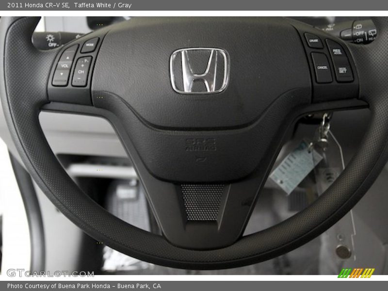 Taffeta White / Gray 2011 Honda CR-V SE