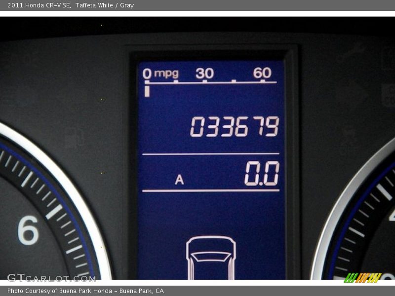 Taffeta White / Gray 2011 Honda CR-V SE