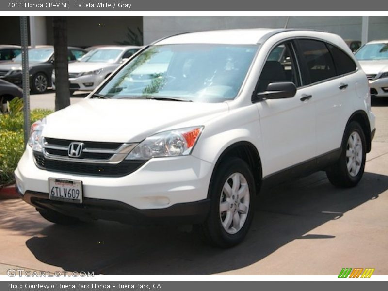 Taffeta White / Gray 2011 Honda CR-V SE