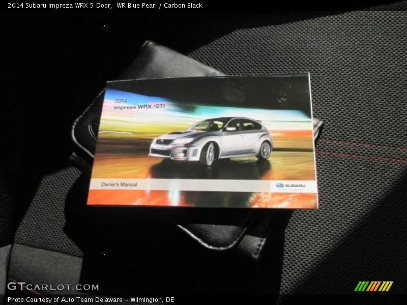 WR Blue Pearl / Carbon Black 2014 Subaru Impreza WRX 5 Door