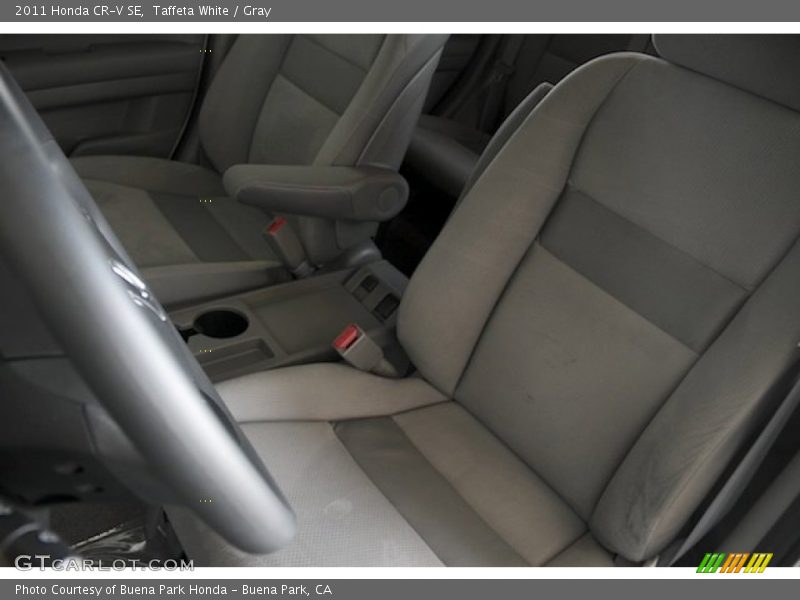 Taffeta White / Gray 2011 Honda CR-V SE